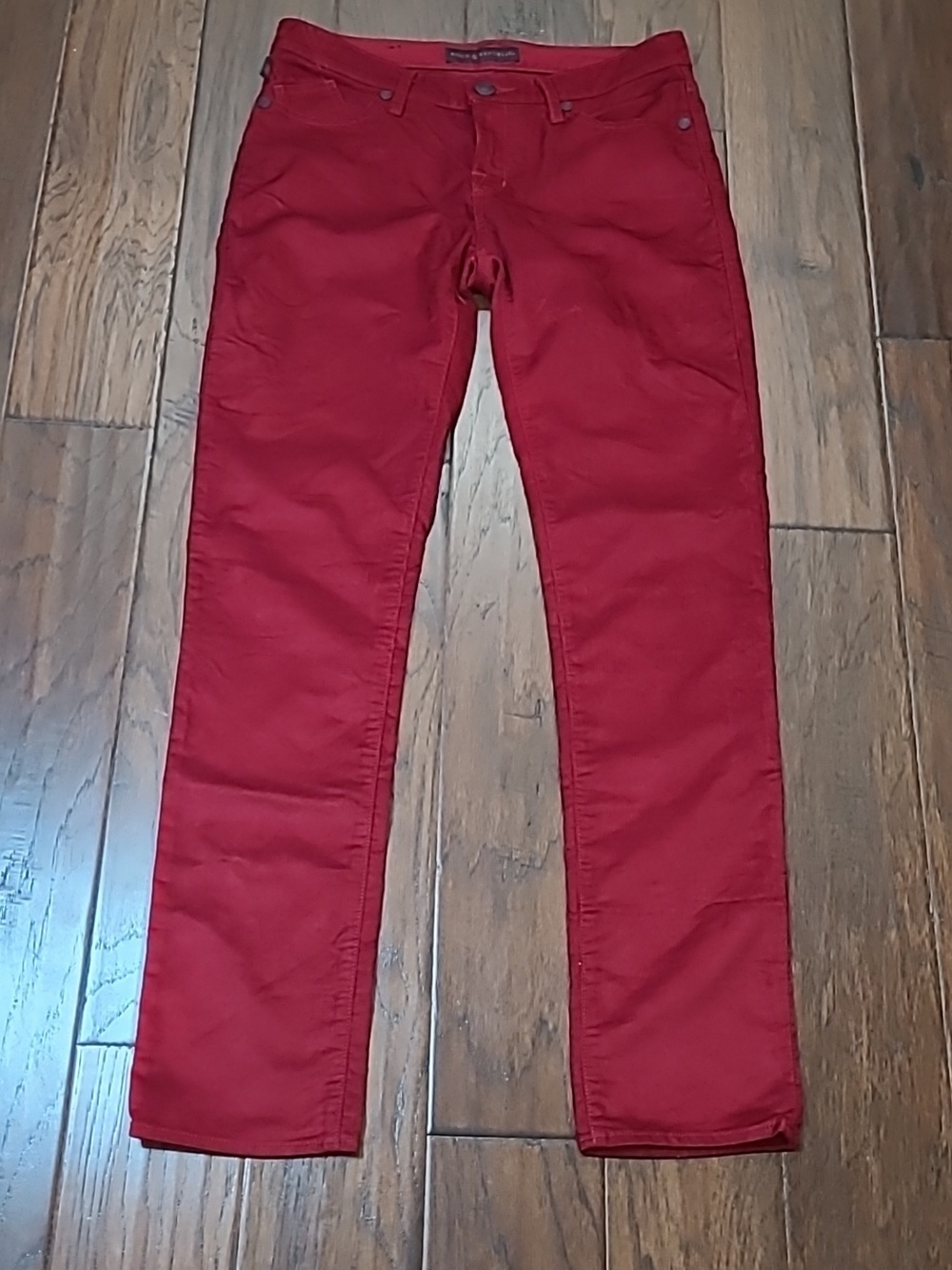 Rock & Republic Dark Crimson Red Corduroy Berlin Pants size 10